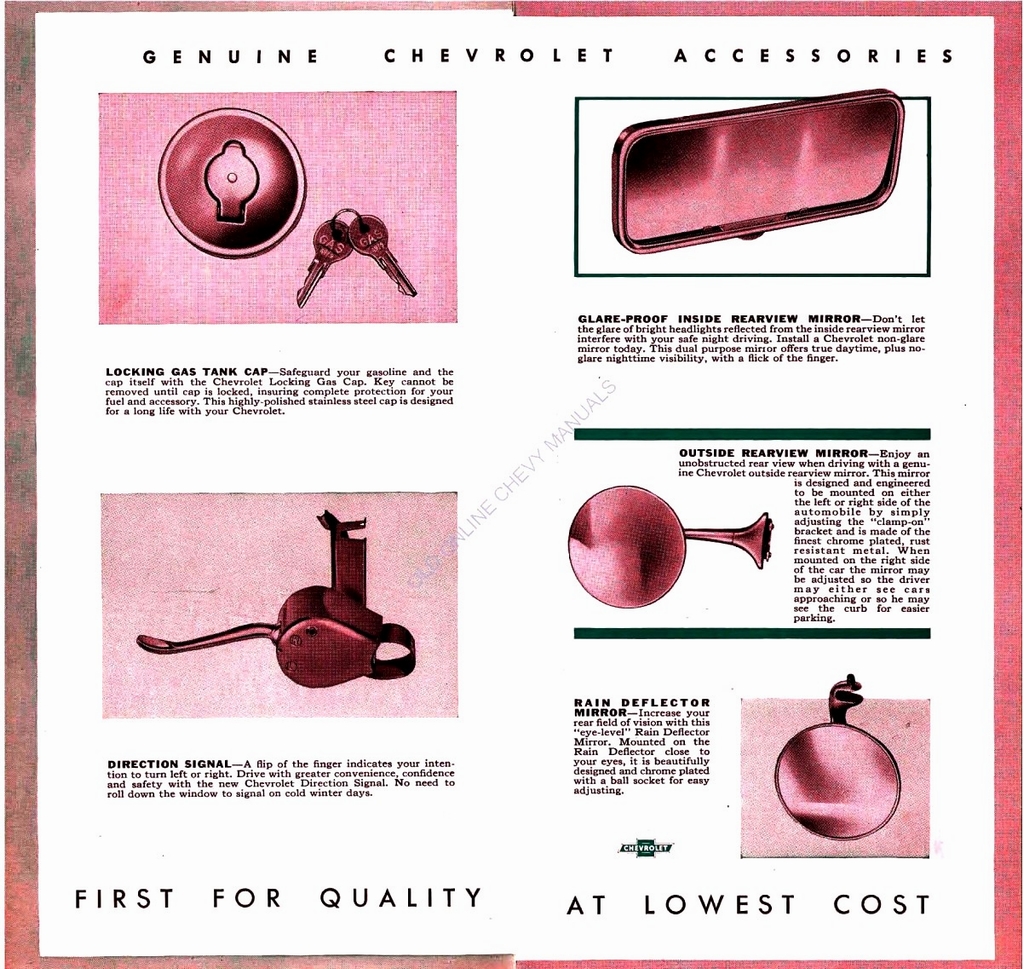 1949 Chevrolet Accessories Booklet Page 12